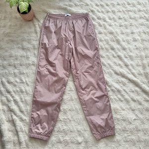 Urban Outfitters Blush Pink Windbreaker Track Jogger Pants